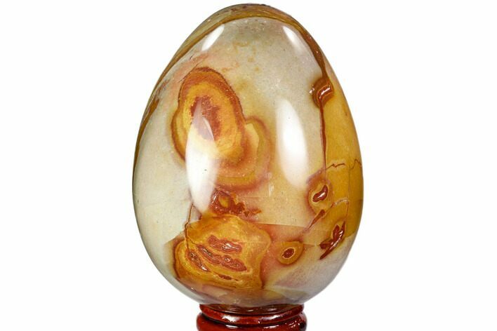 Polished Polychrome Jasper Egg - Madagascar #104671